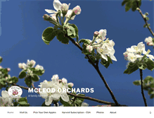 Tablet Screenshot of mcleodorchards.com